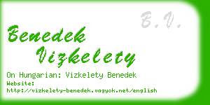 benedek vizkelety business card